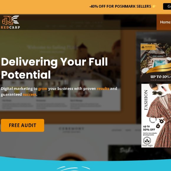 Create your Professional Website, RedCarp Social Media Marketing Agency 40%OFF - Picture 1 of 13